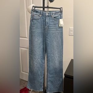 H&M High Waisted Wide Leg Jeans